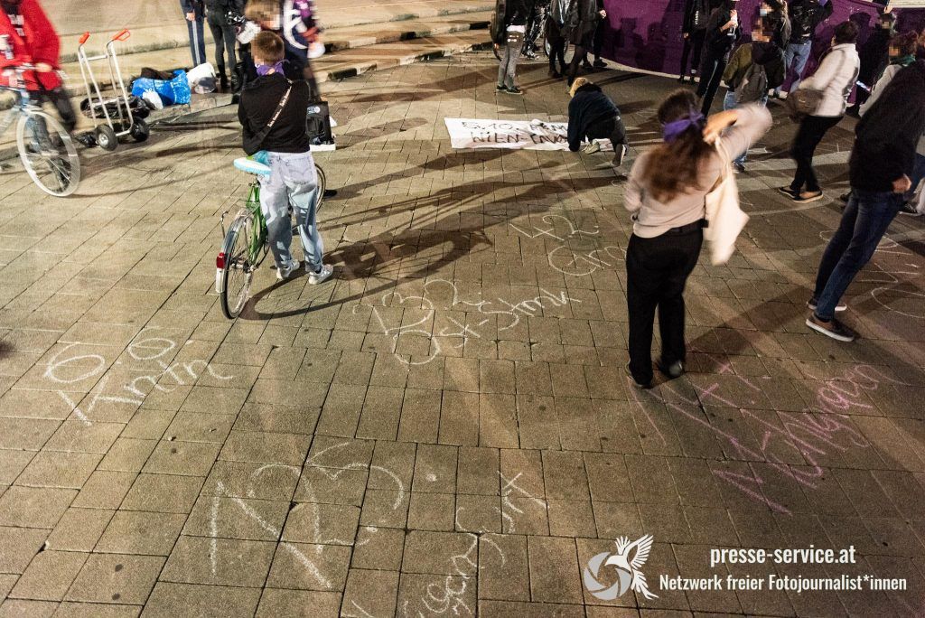 Wien Demonstration gegen Femizide und Männergewalt 06 10 2020