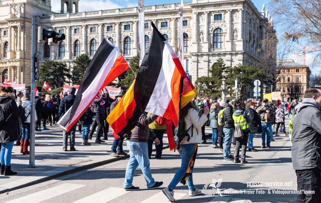 Wien: Demonstration gegen die Corona-Maßnahmen (06.03.2021)