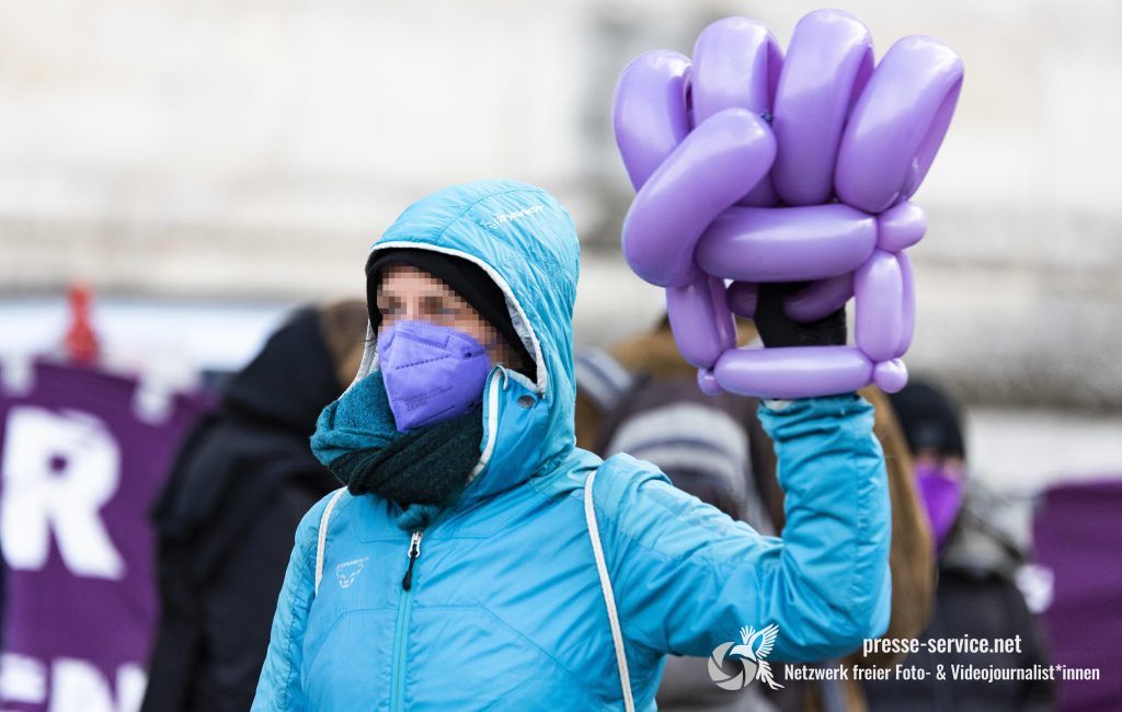 Wien: Demonstration zum internationalen Frauentag (08.03.2021)