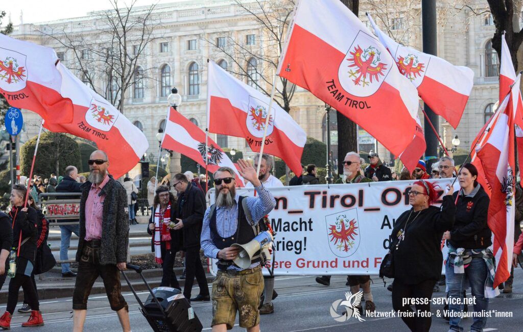 Wien: Verschwörungsideologische Demonstration (18.03.2023)