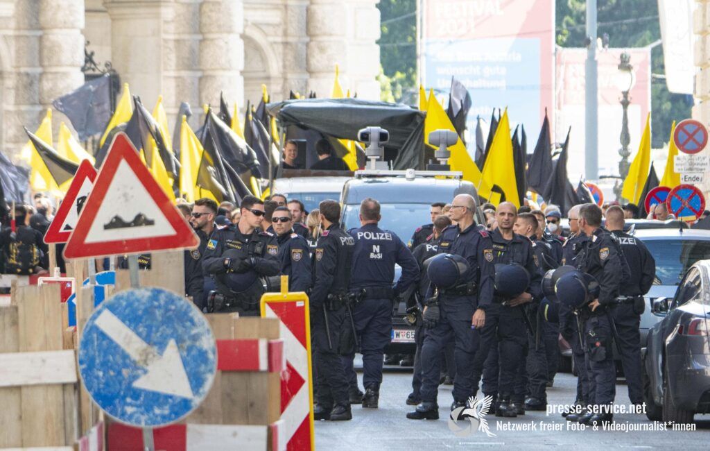 Wien: Demonstration der „Identitären“ (31.07.2021)