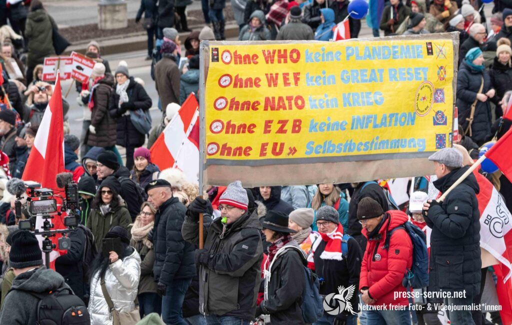 Wien: Verschwörungsideologische Demonstration (05.03.2023)