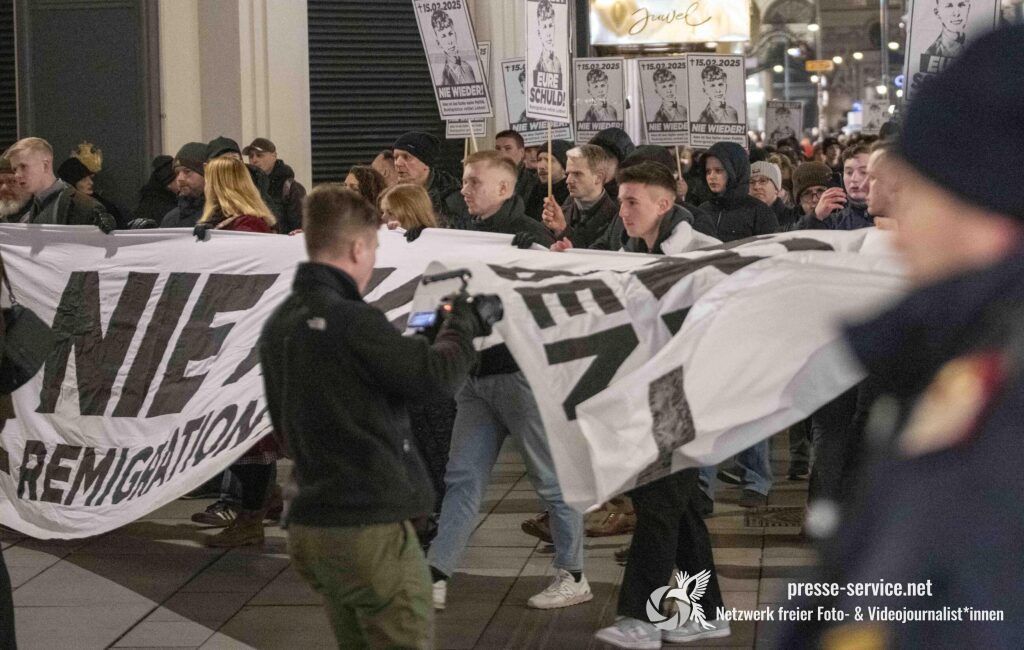 Wien: Demonstration der „Identitären“ (21.02.2025)