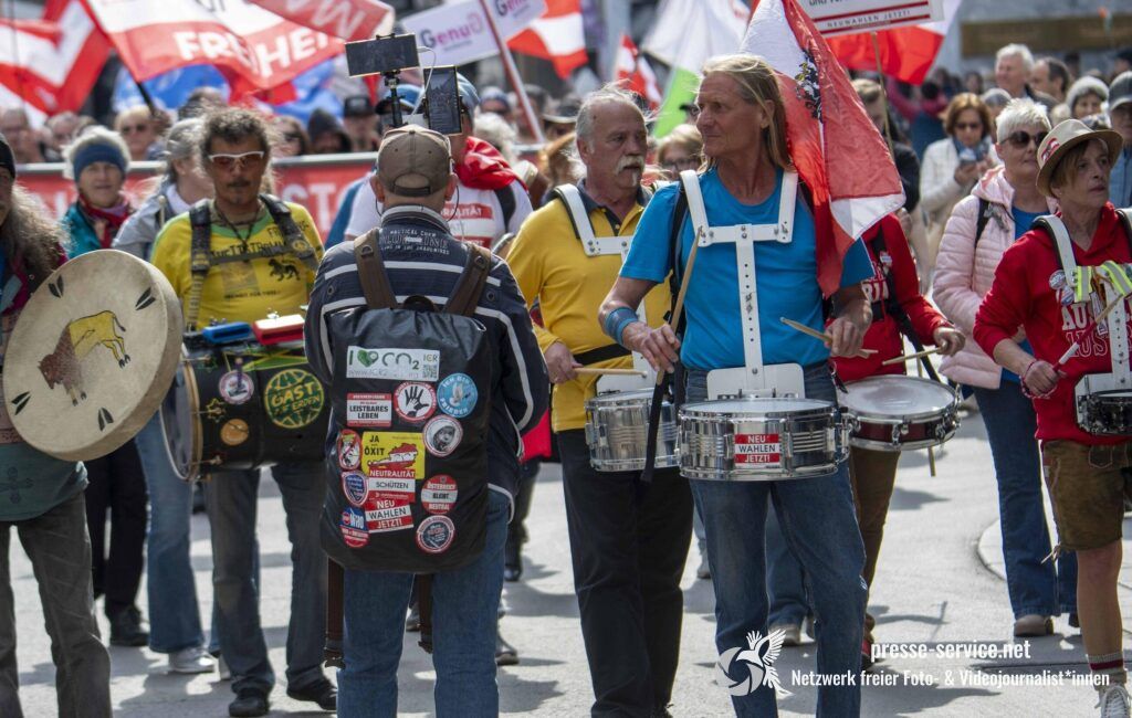 Wien: Verschwörungsideologische Demonstration von „Direktdemokratisch“ (05.04.2025)