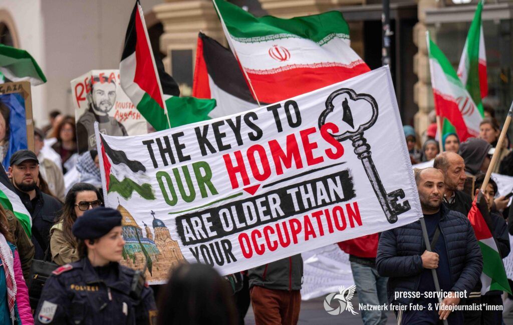 Wien: Antisemitische Demonstration zum Nakba-Tag (17.05.2026)