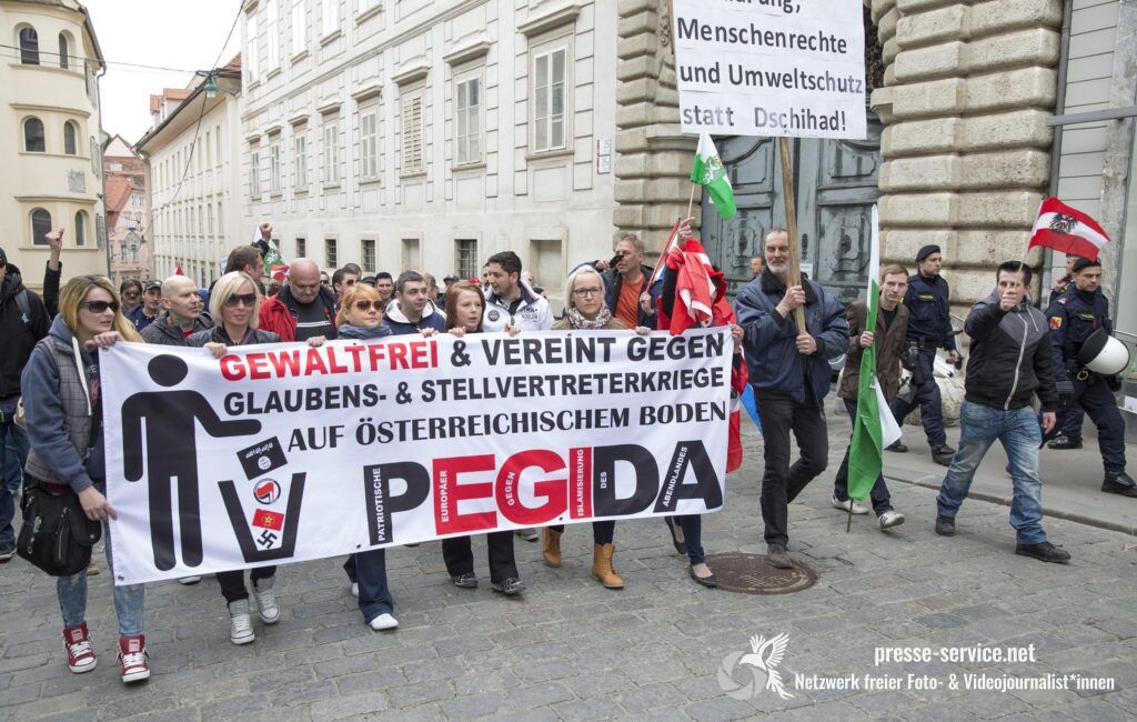 Graz: Kundgebung von „PEGIDA-Österreich“ (29.03.2015)